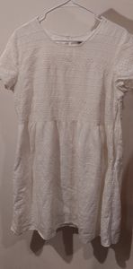 White eyelet dress